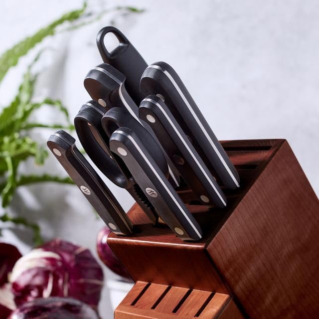 ZWILLING Gourmet 10-Piece Razor-Sharp German Knife Block Set, Made in - Image 3