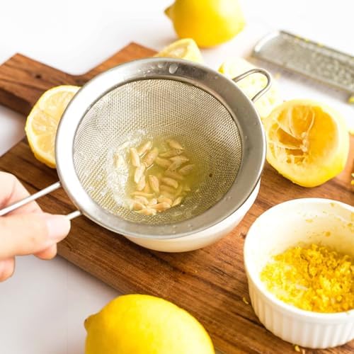 HIC Kitchen Fine Double Mesh Strainer, 18/8 Stainless Steel, - Image 4