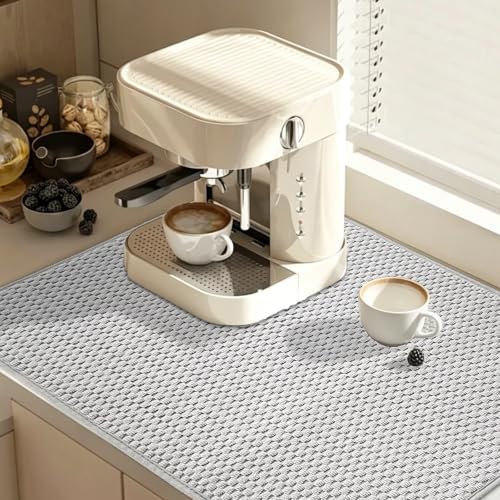 2 Pack Microfiber Dish Drying Mat, 30*24 inch Absorbent Dish Drainer Kitchen - Image 4