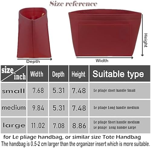 Lckaey Purse Organizer Insert for le pliage Le Pliage Neo Handbags Insert - Image 2