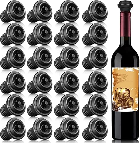 Honoson 24 Pieces Silicone Wine Stoppers Vacuum Seal Reusable by Honoson