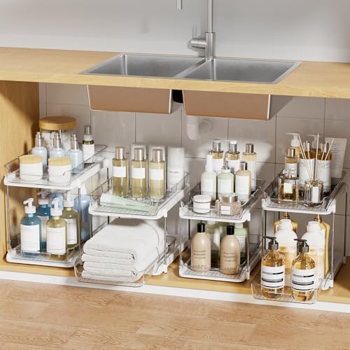 Delamu 2-Tier Multi-Purpose Bathroom Under Sink Organizers and Storage by DELAMU
