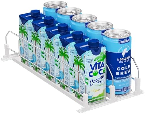 Puricon Drink Organizer for Fridge, Soda Can Organizer -2 Rows by Puricon