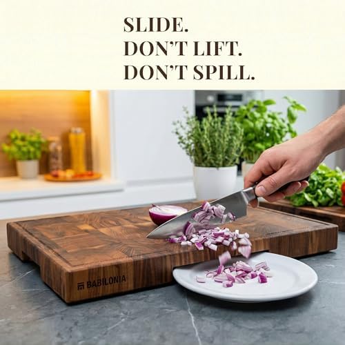 XXL American Black Walnut Wood Cutting Board, End Grain Butcher Block - Image 2