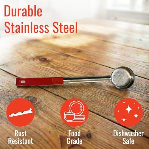 2 oz Slotted Stainless Steel Portion Control Ladle Spoodle - - Image 4