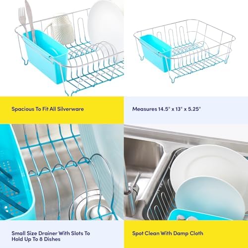 Dish Drying Rack & Cutlery Holder 2 Piece Set - Image 6