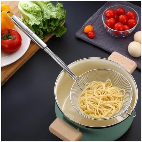 Tenta tenta kitchen Solid Stainless Steel Spider Strainer Skimmer Ladle - Image 4