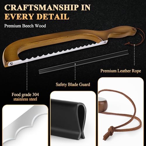 2 Pack Sourdough Bread Knife for Homemade Bread, Serrated Bread Cutter - Image 4