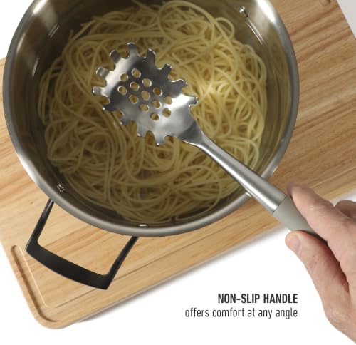 Calphalon Edge Pasta Server, Stainless Steel Pasta Serving Spoon - Image 6