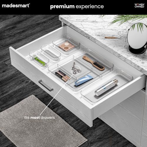 madesmart Clear 4 Compartment Drawer Organizer - Image 2