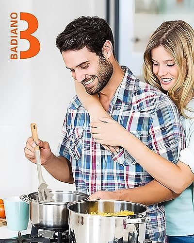 Badiano Silicone Pasta Fork, Kitchen Noodle Spoon Server, 12.8 in - Image 6