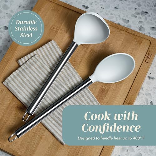 COOK WITH COLOR Silicone Cooking Utensils, Kitchen Utensil Set, Cooking Utensils - Image 5