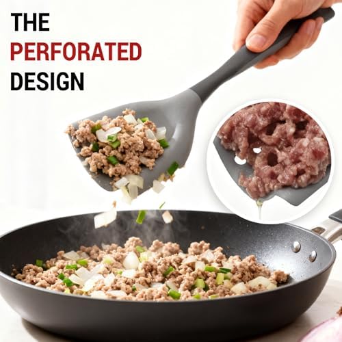 2Pack Meat Chopper Mincing Spatula, Silicone Grinder - Image 5