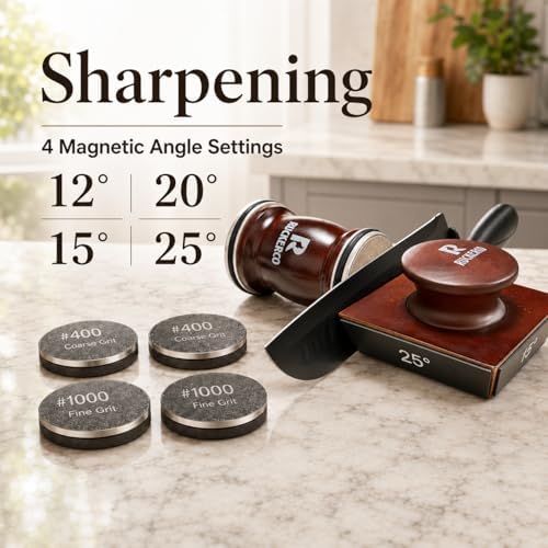 The Original Patented Knife Sharpener Kit, 4 Replaceable Ceramic Grinding Discs - Image 7