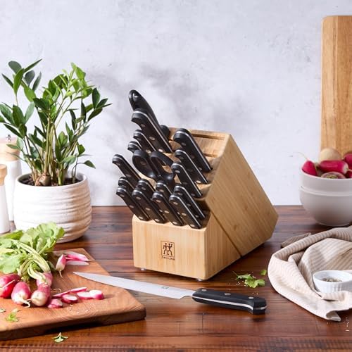 ZWILLING Gourmet 19-Piece Razor-Sharp German Knife Block Set, Made in - Image 2