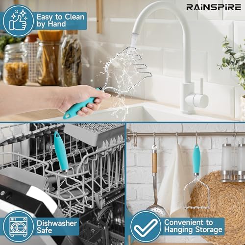 Rainspire Potato Masher Stainless Steel, Mashed Potato Masher Kitchen Tool - Image 6