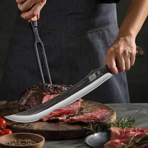 HOSHANHO 12" Carving Slicing Knife, Sharp Butcher Breaking Knife - Image 6