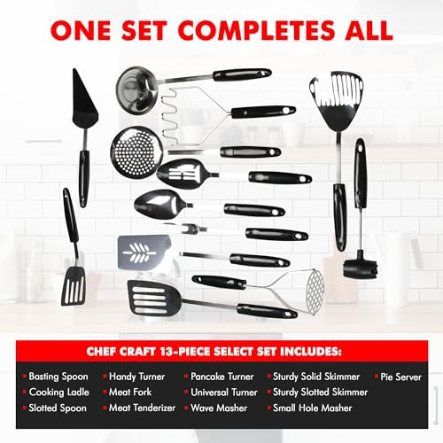 Chef Craft Select Turner/Spatula, 10.5 inch, Stainless Steel - Image 4