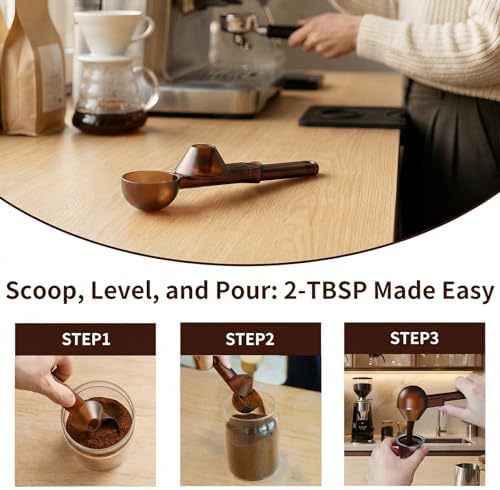 2 Pcs Coffee Scoop with Funnel for Reusable K Cup, 2 TBSP Measuring Spoon - Image 6
