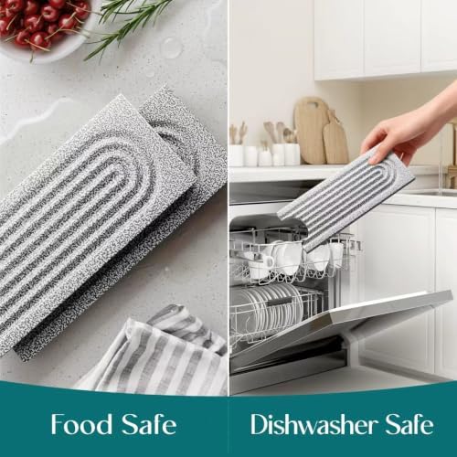 Eormoe Stone Kitchen Sink Faucet Mat, Premium Upgraded Food Grade Diatomite - Image 4