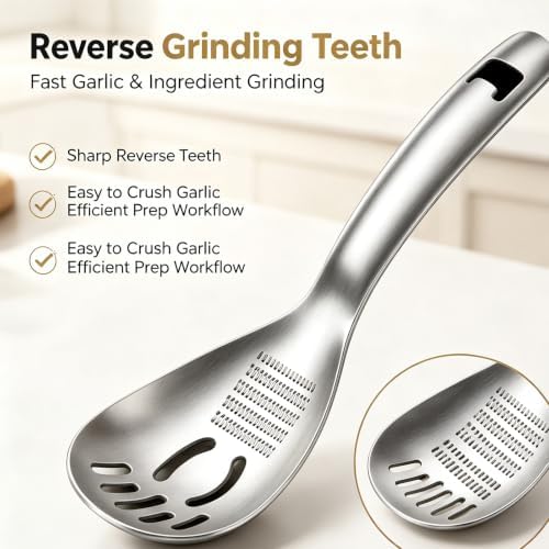 Multifunctional Cooking Spoon 304 Stainless Steel Kitchen Utensil, Cooking Spoon - Image 4