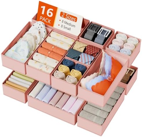 DIMJ Drawer Organizers Clothes, Fabric Closet Organizers and Storage, Shallow by DiMJ
