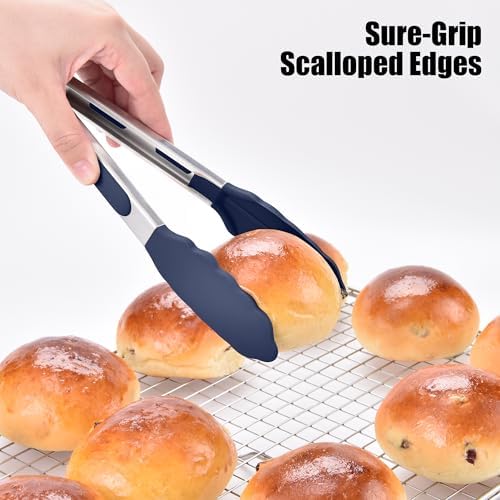 Doosu Kitchen Tongs with Silicone Tips - Image 5