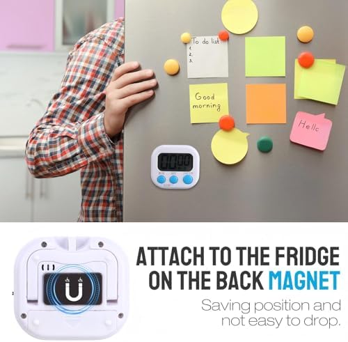 Weewooday 24 Pcs Digital Kitchen Timer Bulk, Novel Color - Image 4