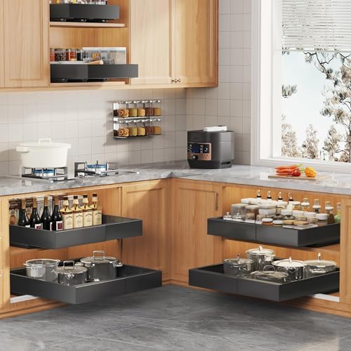 Seinloes 2 Pack Expandable Pull Out Cabinet Organizer 16.5"Deep - Image 6
