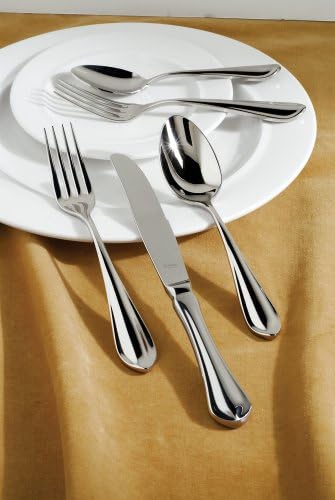 Fortessa Forge 18/10 Stainless Steel Flatware, 5 Piece Place Setting, Service - Image 2