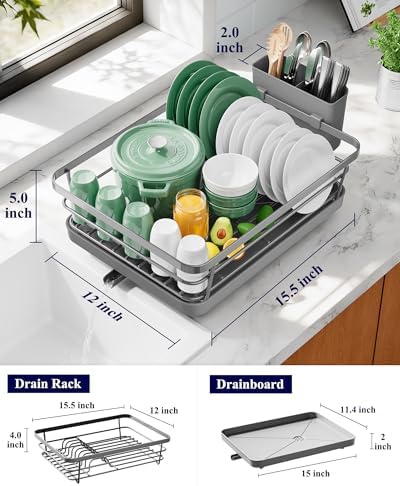 Kitsure Dish Drying Rack for Kitchen Counter - Image 2