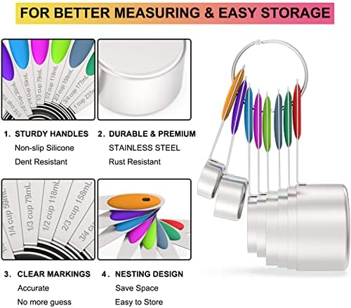 Wildone Stainless Measuring Cups and Spoons Set - Image 3