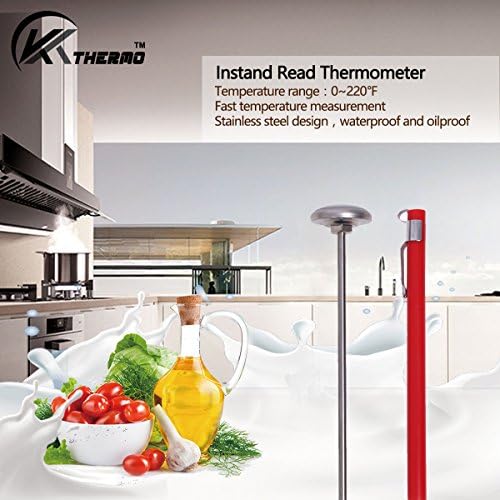 KT THERMO Instant Read 1-Inch Dial Thermometer, Chocolate Milk Foam - Image 3