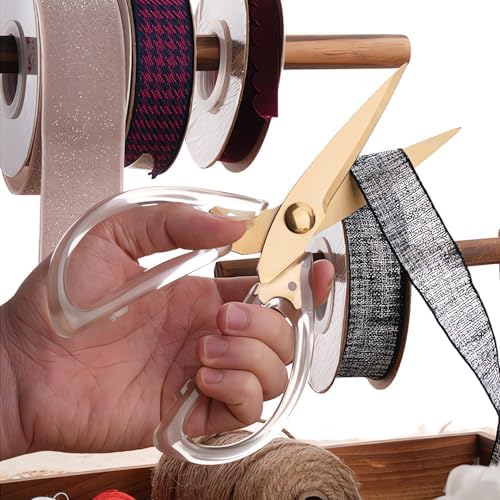 Jasni Transparent Handle Stainless Steel Sharp Powerful Kitchen Scissors - Image 5