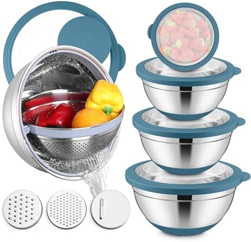 E-far Stainless Steel Mixing Bowls by E-far