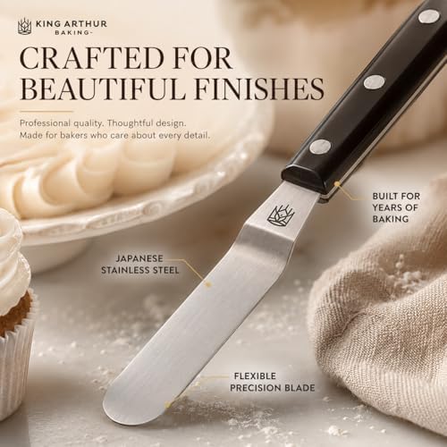 King Arthur Baking Company Offset Spatula, Japanese Stainless Steel, 4-Inch - Image 2