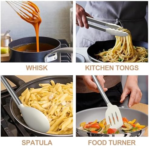 Kitchen Utensils Set-Umite Chef 34 Pcs Silicone Cooking Utensils Set - Image 3