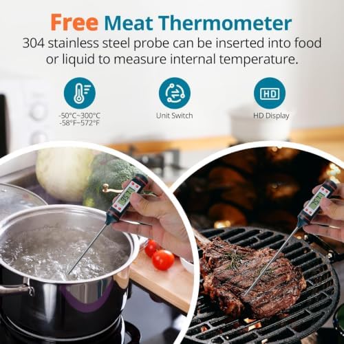 Tilswall Infrared Thermometer, Laser Temperature Gun -58°F~1112°F - Image 4