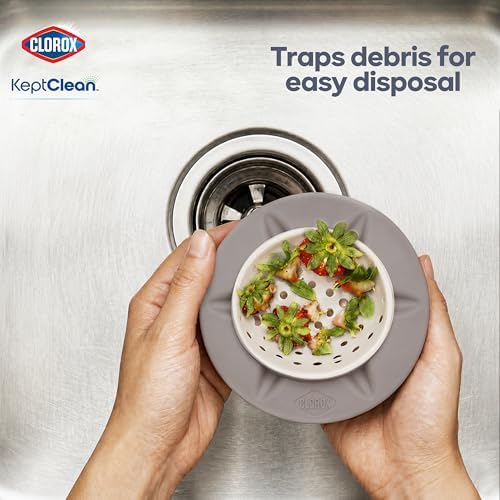 Clorox KeptClean™ WaterGuard Sink Strainer – 2 Pack, Almond Cream - Image 5