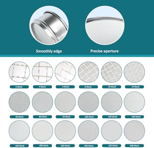 4" 304 Stainless Steel Lab Sieve, 1400 Mesh Screen Sifter - Image 5