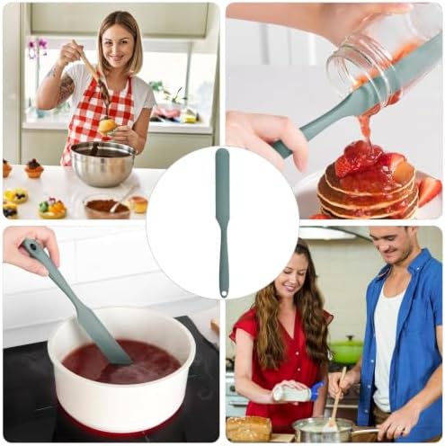 Silicone Jar Spatula, Non-Stick Heat Resistant Kitchen Thin Spatula, Sourdough - Image 3