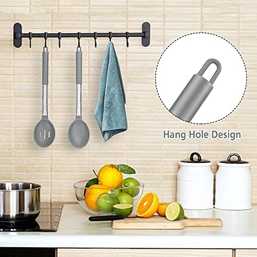 Pack of 2 Large Silicone Cooking Spoons, BPA Free Kitchen Scoops - Image 5
