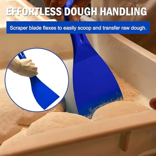 LRui Kitchen Professional Pizza Dough Scraper dough spatula, plastic flexible - Image 5
