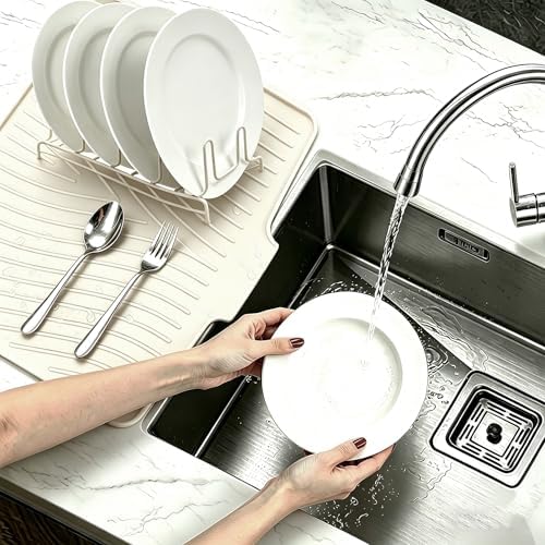EBIGIC Silicone Dish Drying Mat, 19.7"*17"Dish Drying Pad, Kitchen Accessories - Image 5