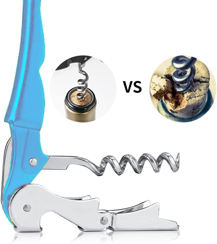 Professional Waiter Corkscrew Wine Openers Set, Heavy Duty Stainless Steel - Image 4