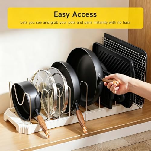 MUDEELA Pots and Pans Organizer under Cabinet - Image 5