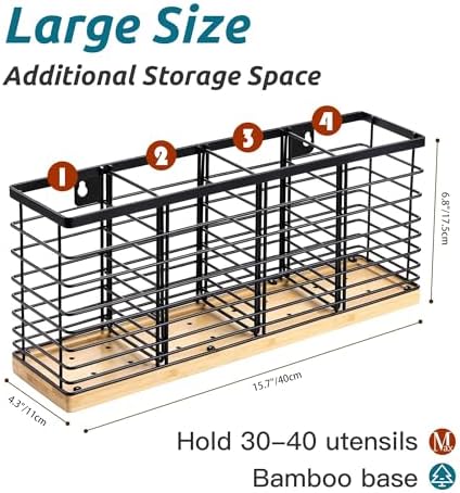 Suli Extra Large Kitchen Utensil Holder Countertop - Image 2