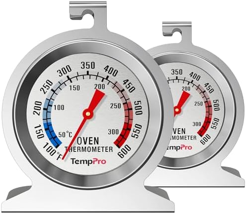 2-Pack Oven Thermometer for Gas Oven by TempPro