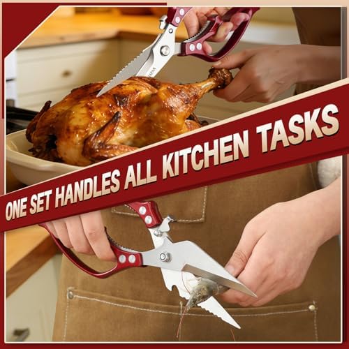 HUUSK Kitchen Scissors for Food - Image 4