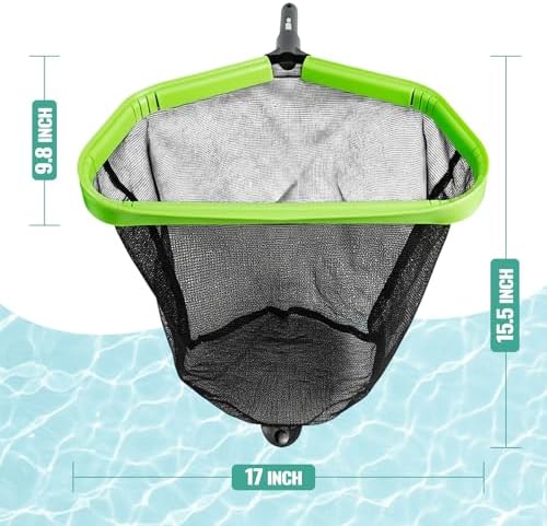 Pool Skimmer Net Heavy Duty Swimming Leaf Rake Cleaning Tool - Image 5